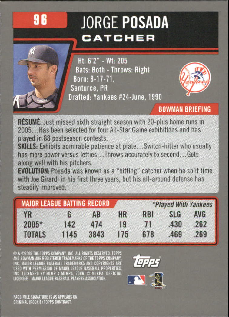 A3017- 2006 Bowman Gold Baseball Card #s 1-220 -You Pick- 15+ FREE US SHIP - Picture 189 of 426