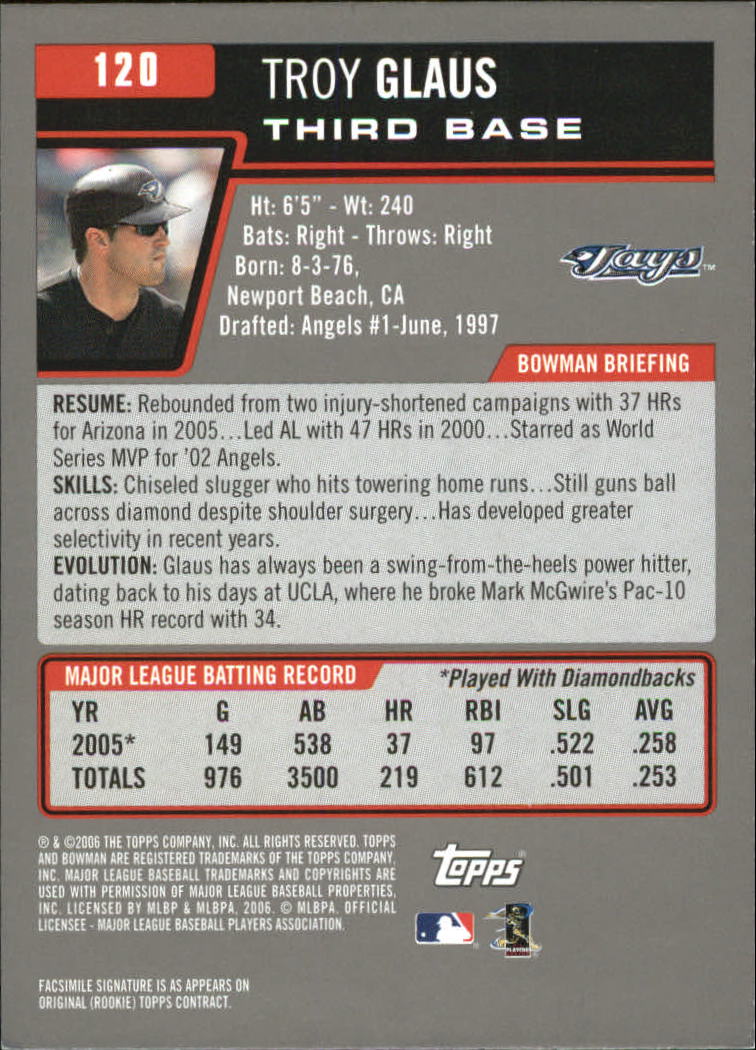 A3017- 2006 Bowman Gold Baseball Card #s 1-220 -You Pick- 15+ FREE US SHIP - Picture 233 of 426