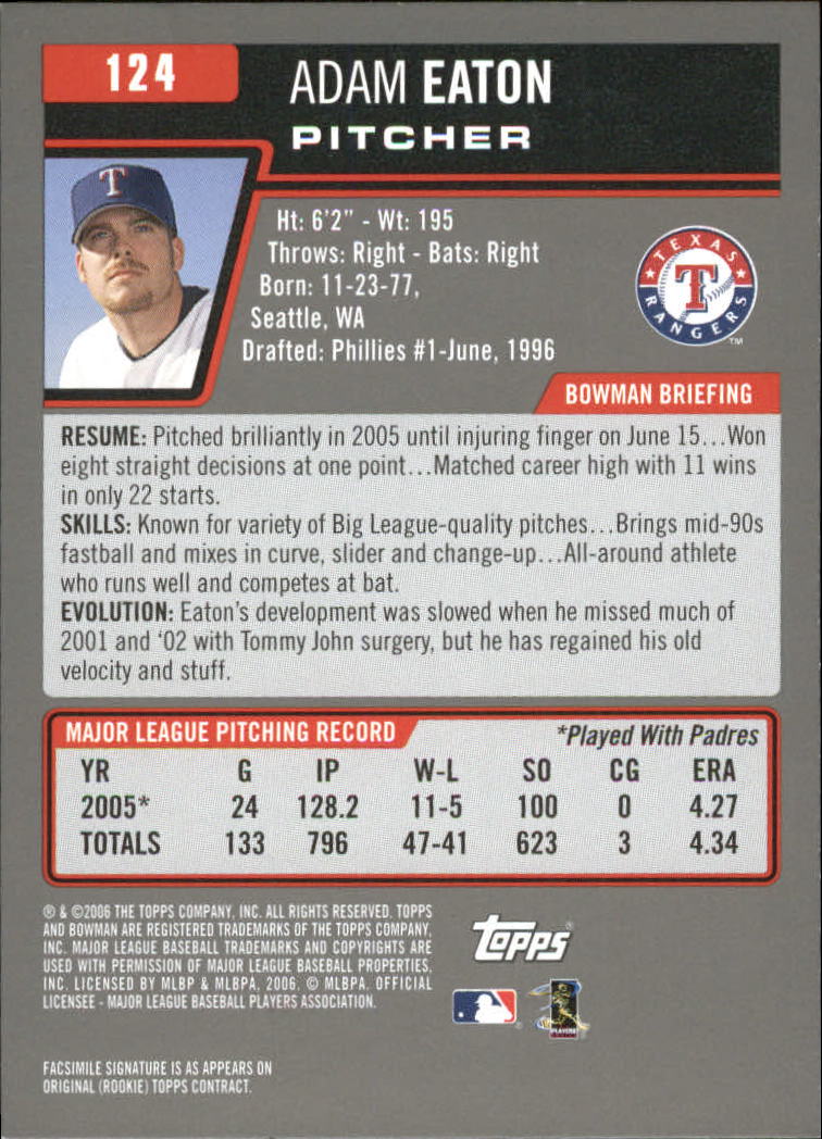 A3017- 2006 Bowman Gold Baseball Card #s 1-220 -You Pick- 15+ FREE US SHIP - Picture 241 of 426