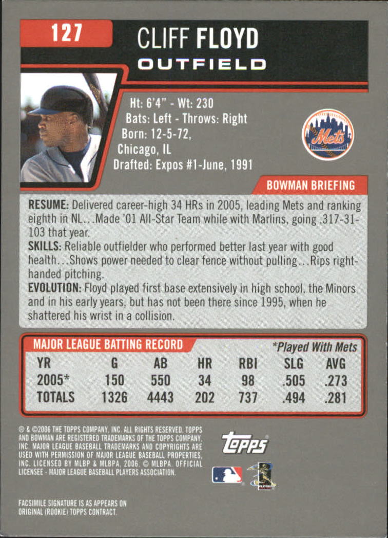 A3017- 2006 Bowman Gold Baseball Card #s 1-220 -You Pick- 15+ FREE US SHIP - Picture 247 of 426