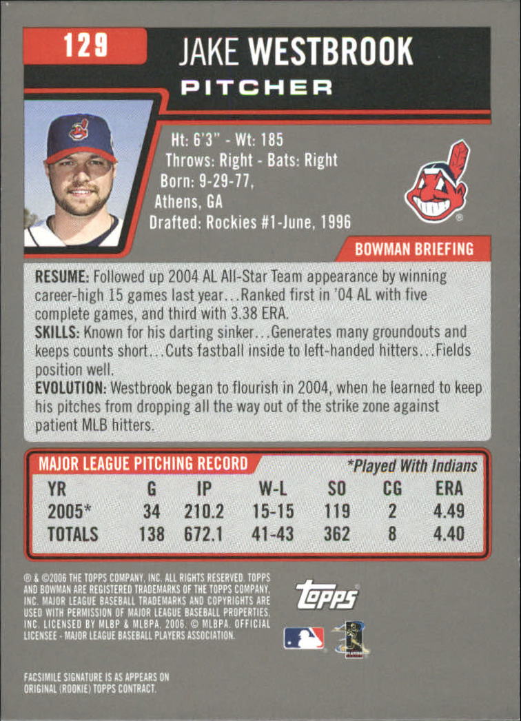 A3017- 2006 Bowman Gold Baseball Card #s 1-220 -You Pick- 15+ FREE US SHIP - Picture 251 of 426