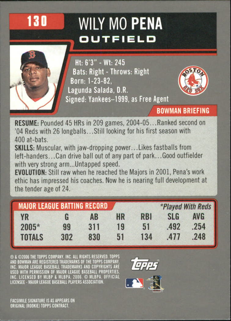 A3017- 2006 Bowman Gold Baseball Card #s 1-220 -You Pick- 15+ FREE US SHIP - Picture 253 of 426