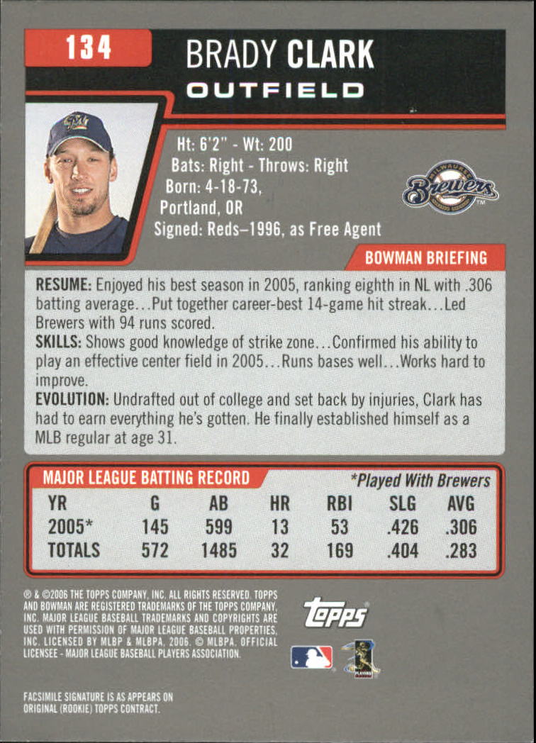 A3017- 2006 Bowman Gold Baseball Card #s 1-220 -You Pick- 15+ FREE US SHIP - Picture 261 of 426