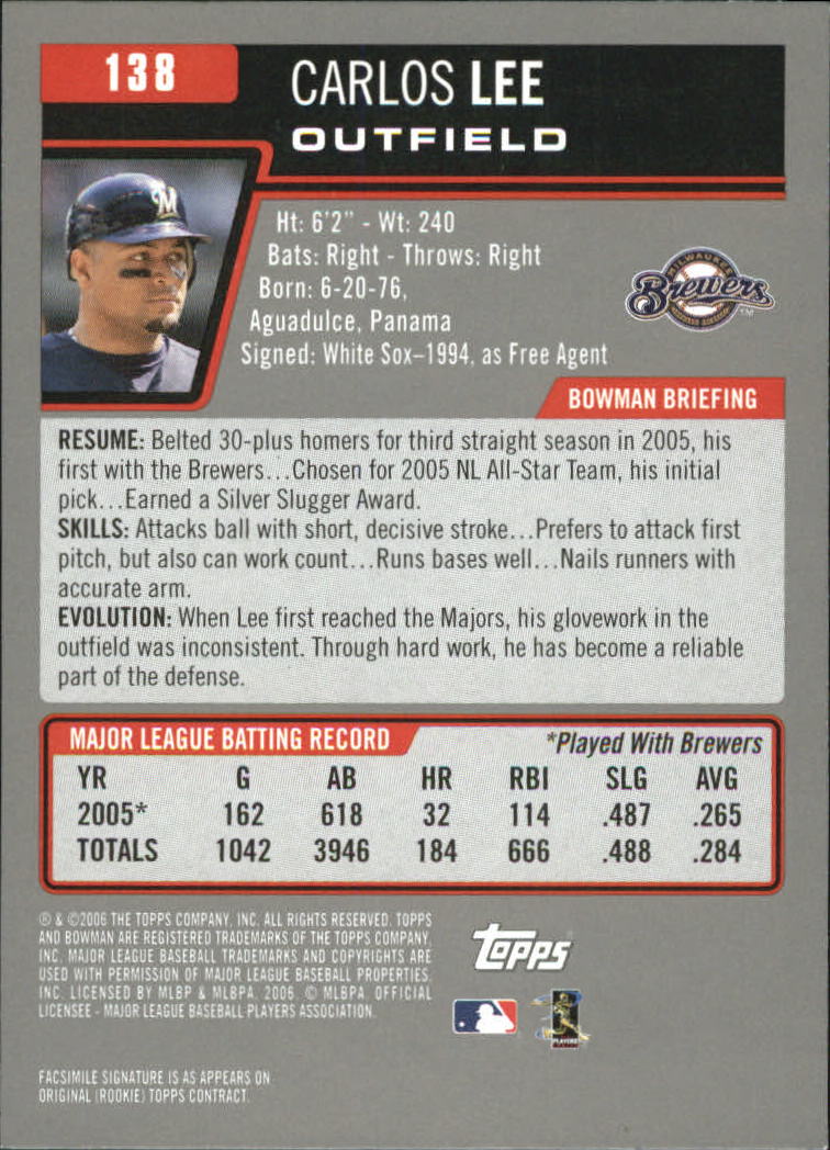 A3017- 2006 Bowman Gold Baseball Card #s 1-220 -You Pick- 15+ FREE US SHIP - Picture 269 of 426