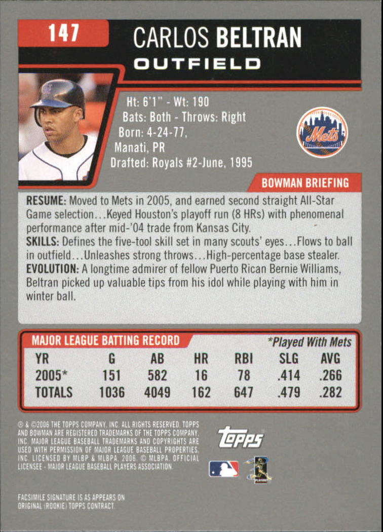 A3017- 2006 Bowman Gold Baseball Card #s 1-220 -You Pick- 15+ FREE US SHIP - Picture 287 of 426