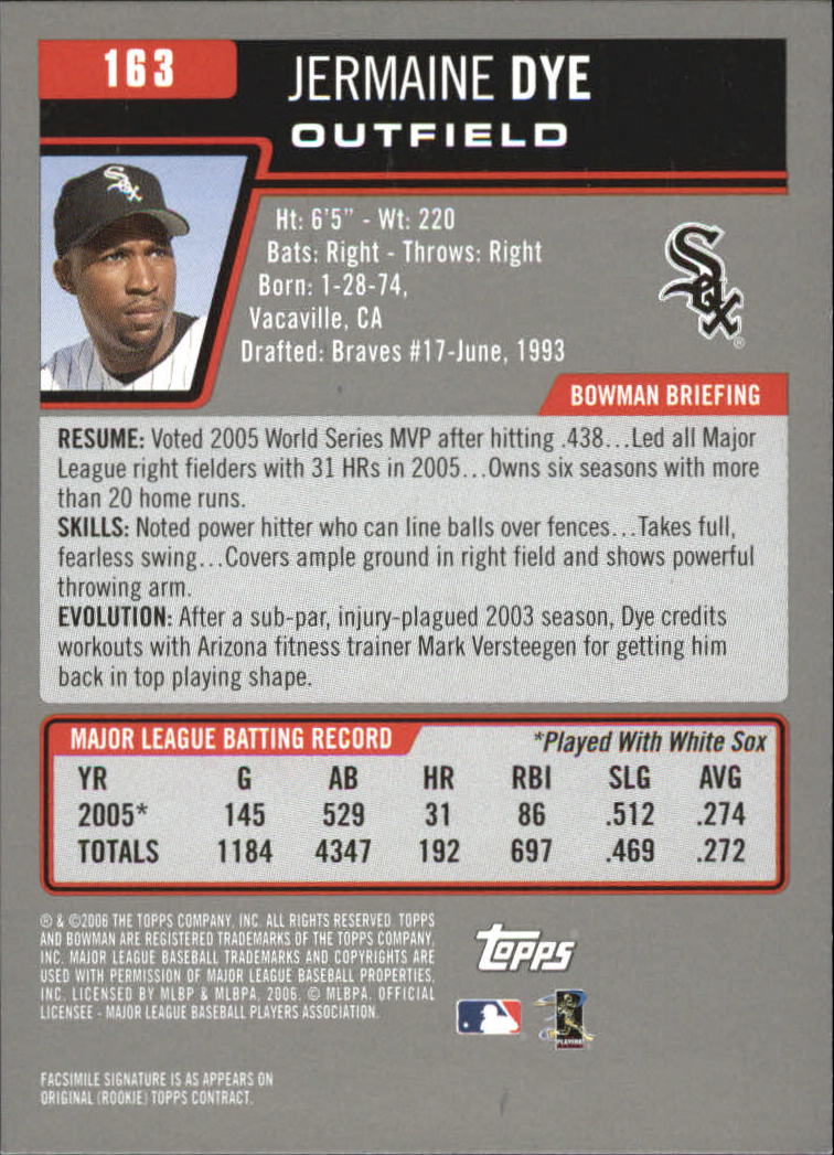 A3017- 2006 Bowman Gold Baseball Card #s 1-220 -You Pick- 15+ FREE US SHIP - Picture 317 of 426