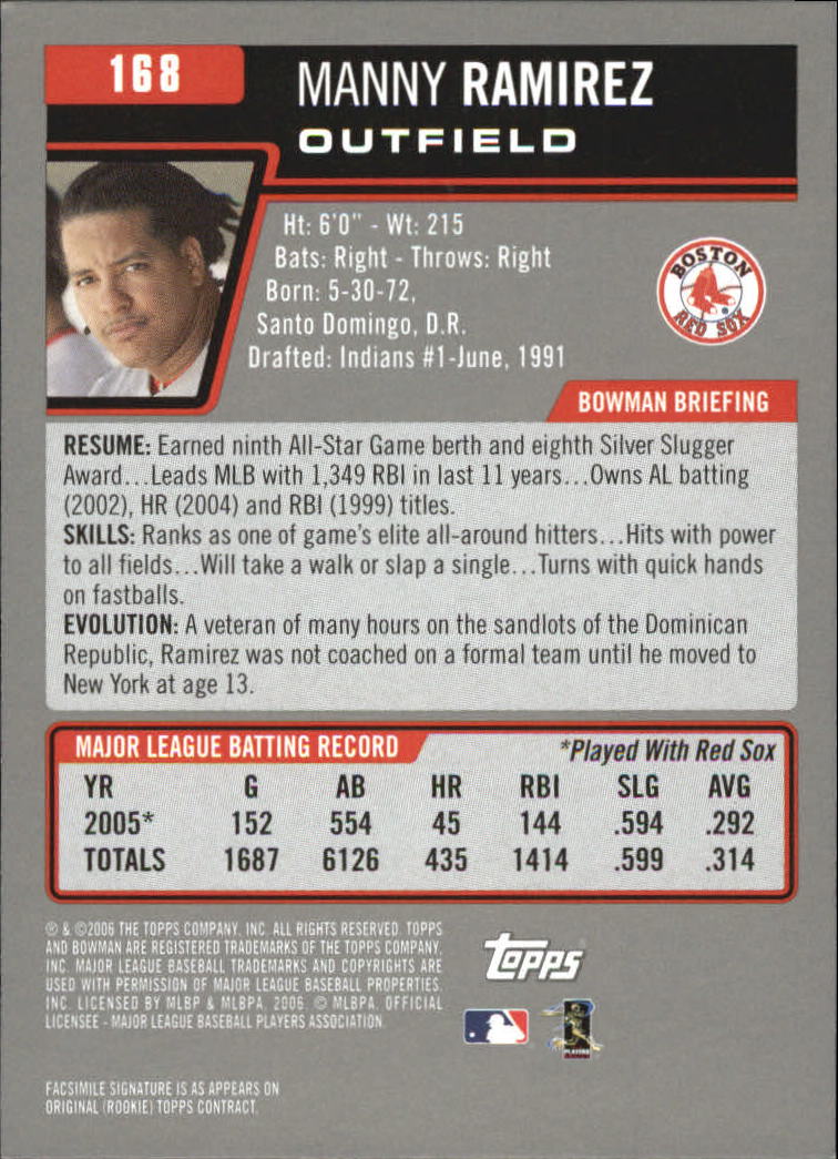 A3017- 2006 Bowman Gold Baseball Card #s 1-220 -You Pick- 15+ FREE US SHIP - Picture 327 of 426