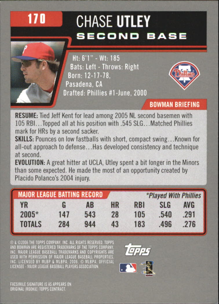 A3017- 2006 Bowman Gold Baseball Card #s 1-220 -You Pick- 15+ FREE US SHIP - Picture 331 of 426