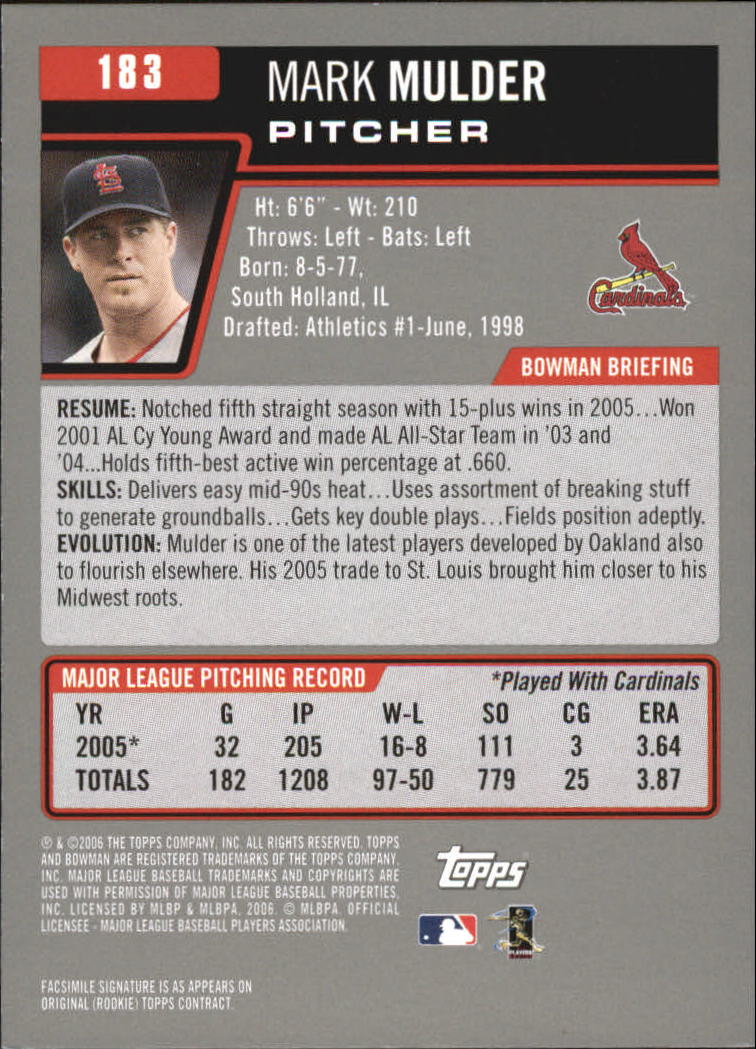 A3017- 2006 Bowman Gold Baseball Card #s 1-220 -You Pick- 15+ FREE US SHIP - Picture 357 of 426