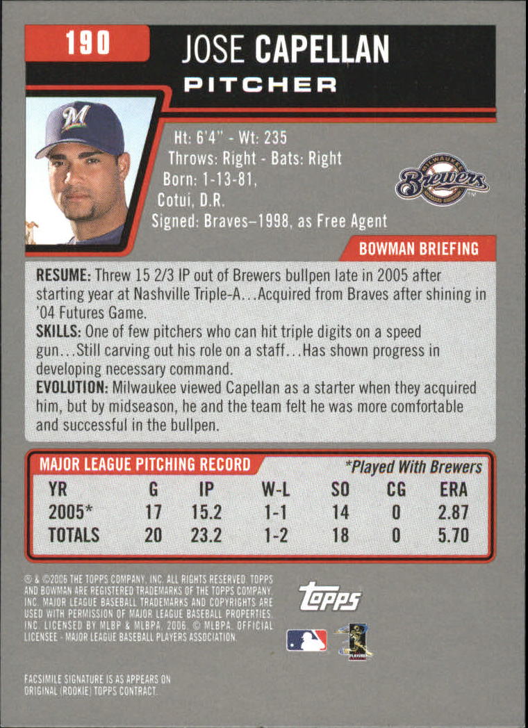 A3017- 2006 Bowman Gold Baseball Card #s 1-220 -You Pick- 15+ FREE US SHIP - Picture 371 of 426