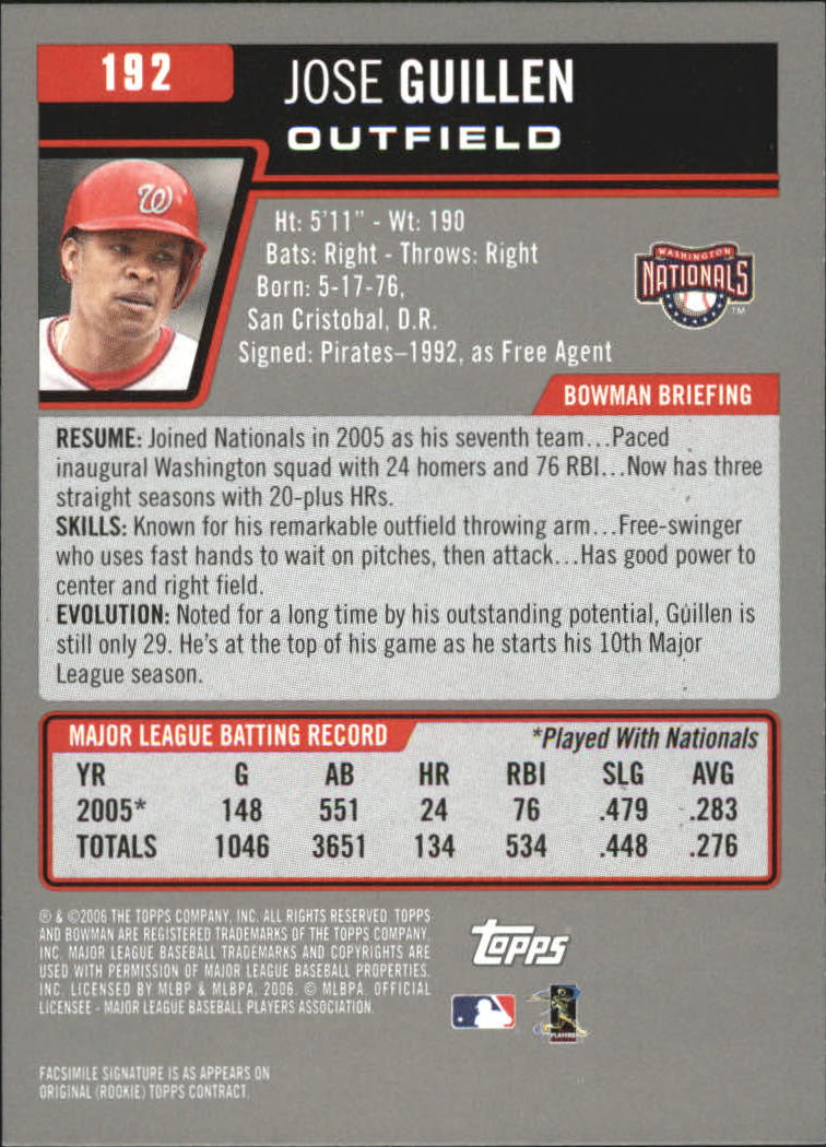 A3017- 2006 Bowman Gold Baseball Card #s 1-220 -You Pick- 15+ FREE US SHIP - Picture 375 of 426