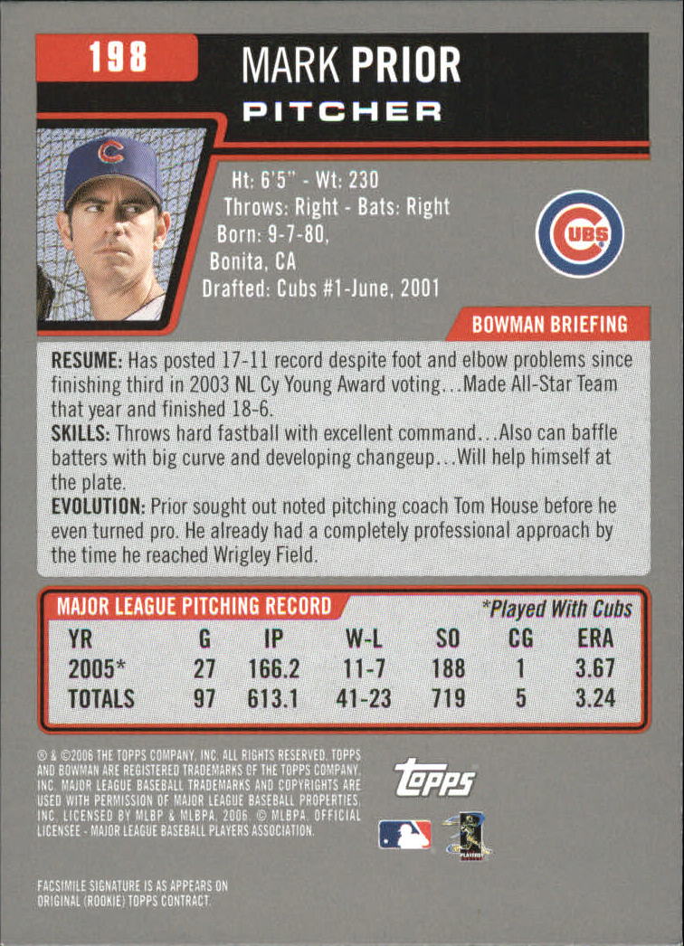 A3017- 2006 Bowman Gold Baseball Card #s 1-220 -You Pick- 15+ FREE US SHIP - Picture 387 of 426