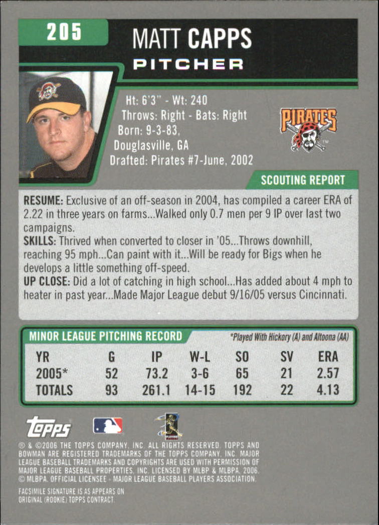 A3017- 2006 Bowman Gold Baseball Card #s 1-220 -You Pick- 15+ FREE US SHIP - Picture 400 of 426