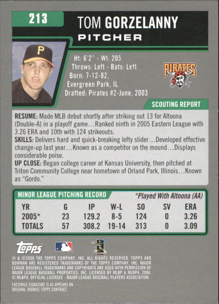 A3017- 2006 Bowman Gold Baseball Card #s 1-220 -You Pick- 15+ FREE US SHIP - Picture 416 of 426