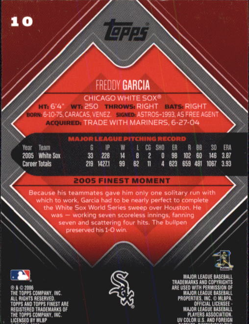 A6376- 2006 Finest Baseball Card #s 1-155 +Inserts -You Pick- 15+ FREE US SHIP - Picture 17 of 279