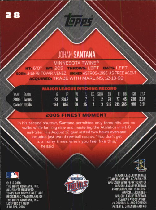 A6376- 2006 Finest Baseball Card #s 1-155 +Inserts -You Pick- 15+ FREE US SHIP - Picture 43 of 279