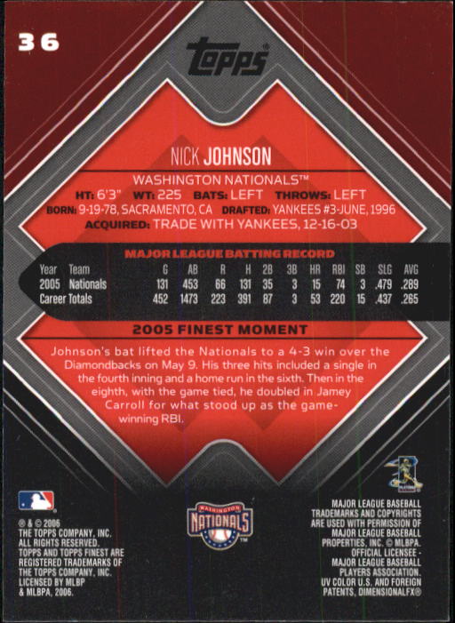 A6376- 2006 Finest Baseball Card #s 1-155 +Inserts -You Pick- 15+ FREE US SHIP - Picture 59 of 279