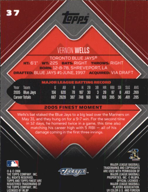 A6376- 2006 Finest Baseball Card #s 1-155 +Inserts -You Pick- 15+ FREE US SHIP - Picture 61 of 279