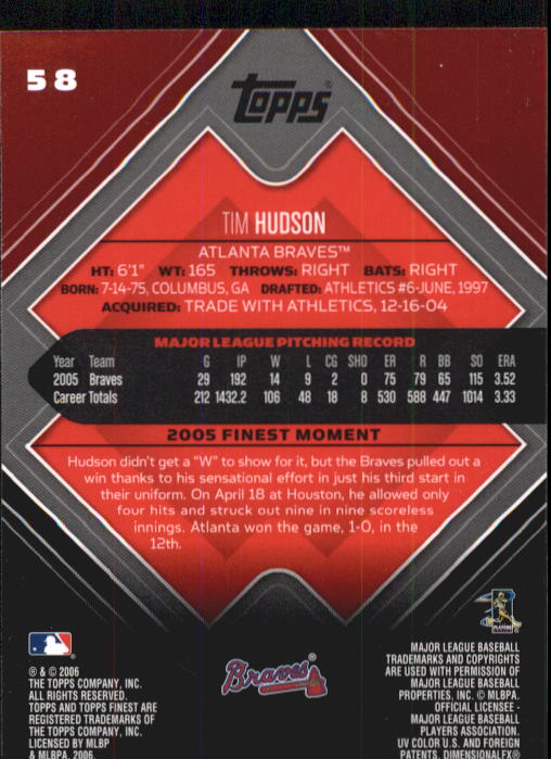 A6376- 2006 Finest Baseball Card #s 1-155 +Inserts -You Pick- 15+ FREE US SHIP - Picture 91 of 279