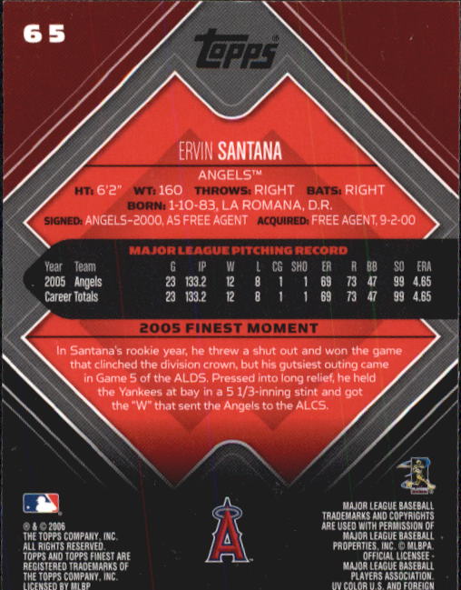 A6376- 2006 Finest Baseball Card #s 1-155 +Inserts -You Pick- 15+ FREE US SHIP - Picture 103 of 279