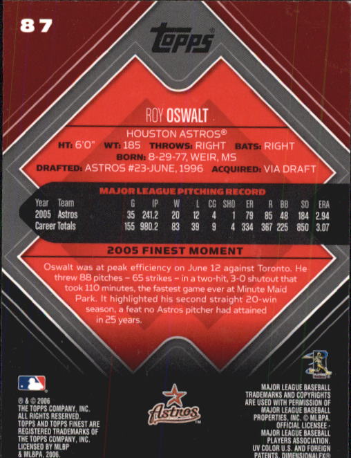 A6376- 2006 Finest Baseball Card #s 1-155 +Inserts -You Pick- 15+ FREE US SHIP - Picture 141 of 279