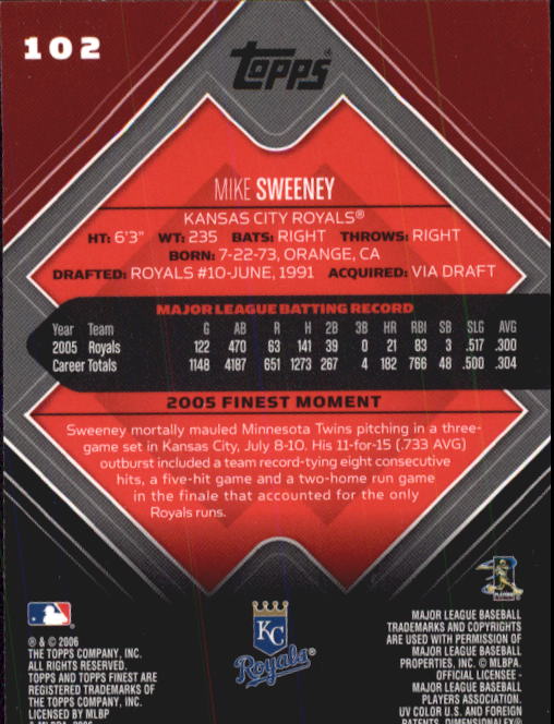 A6376- 2006 Finest Baseball Card #s 1-155 +Inserts -You Pick- 15+ FREE US SHIP - Picture 165 of 279