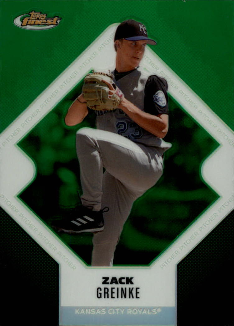 2006 Finest Refractors Green #27 Zack Greinke