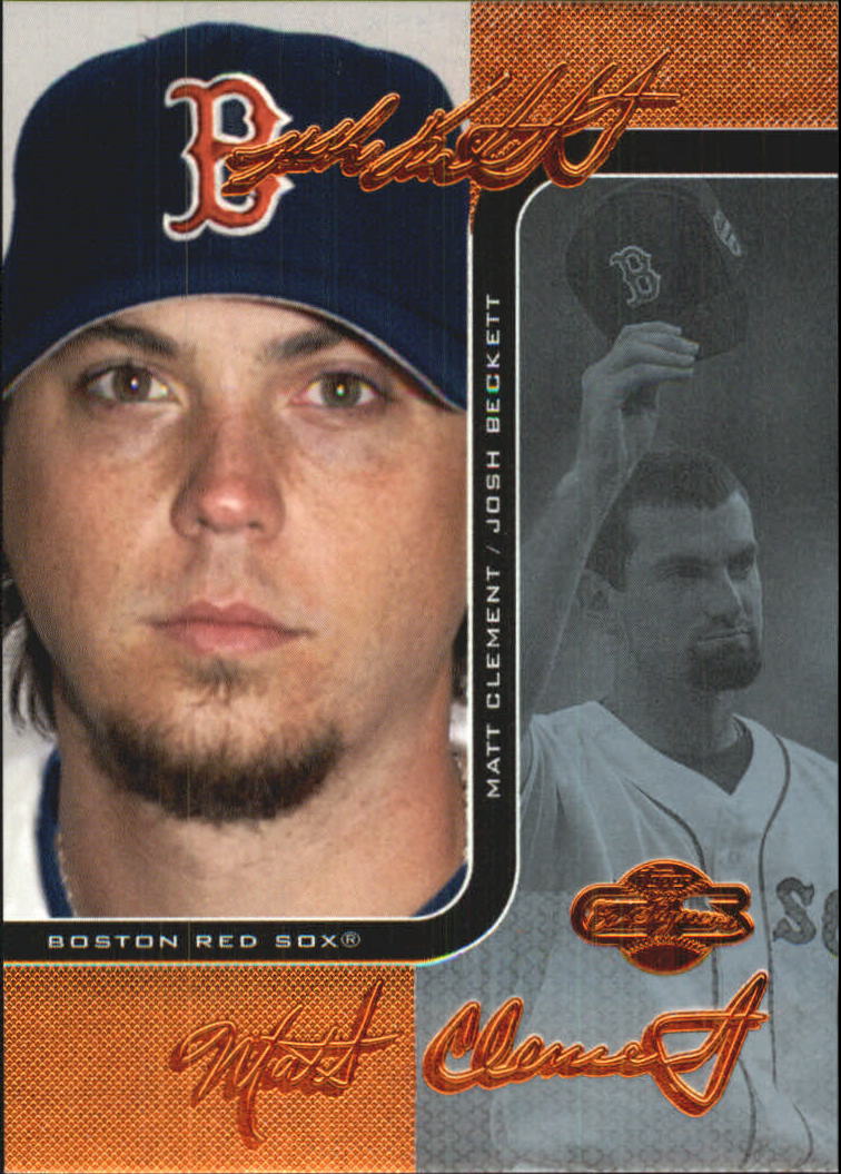 2006 Topps Co-Signers Changing Faces Blue #35A Josh Beckett/Curt Schilling