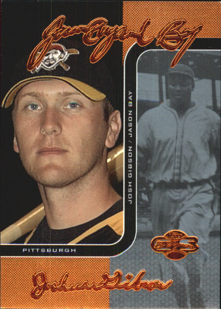 2006 Topps Co-Signers Changing Faces Blue #88A Jason Bay/Josh Gibson
