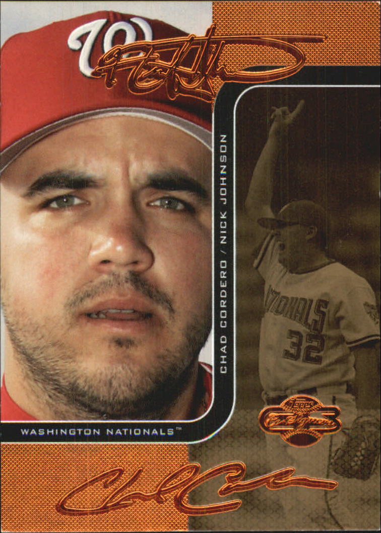 2006 Topps Co-Signers Changing Faces Gold #43C Nick Johnson/Chad Cordero