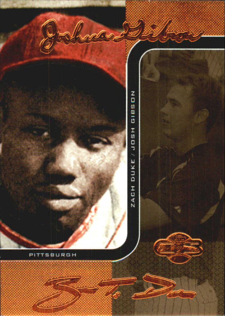 2006 Topps Co-Signers Changing Faces Gold #44B Josh Gibson/Zach Duke