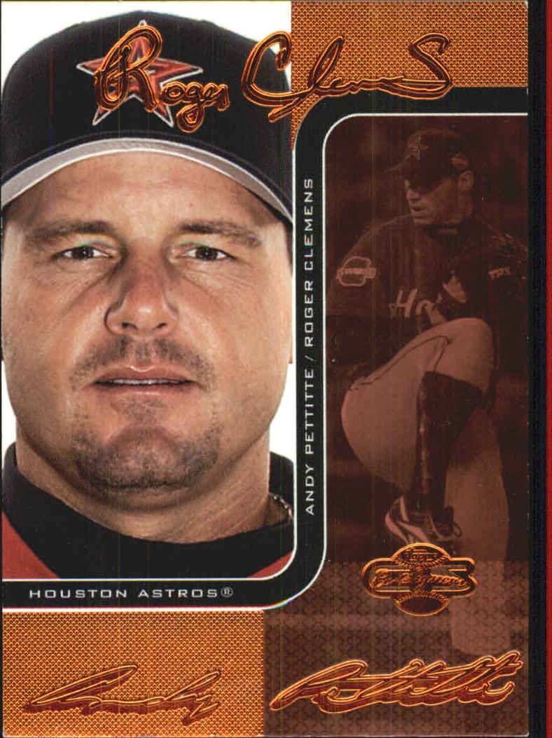 2006 Topps Co-Signers Changing Faces Red #2A Roger Clemens/Andy Pettitte