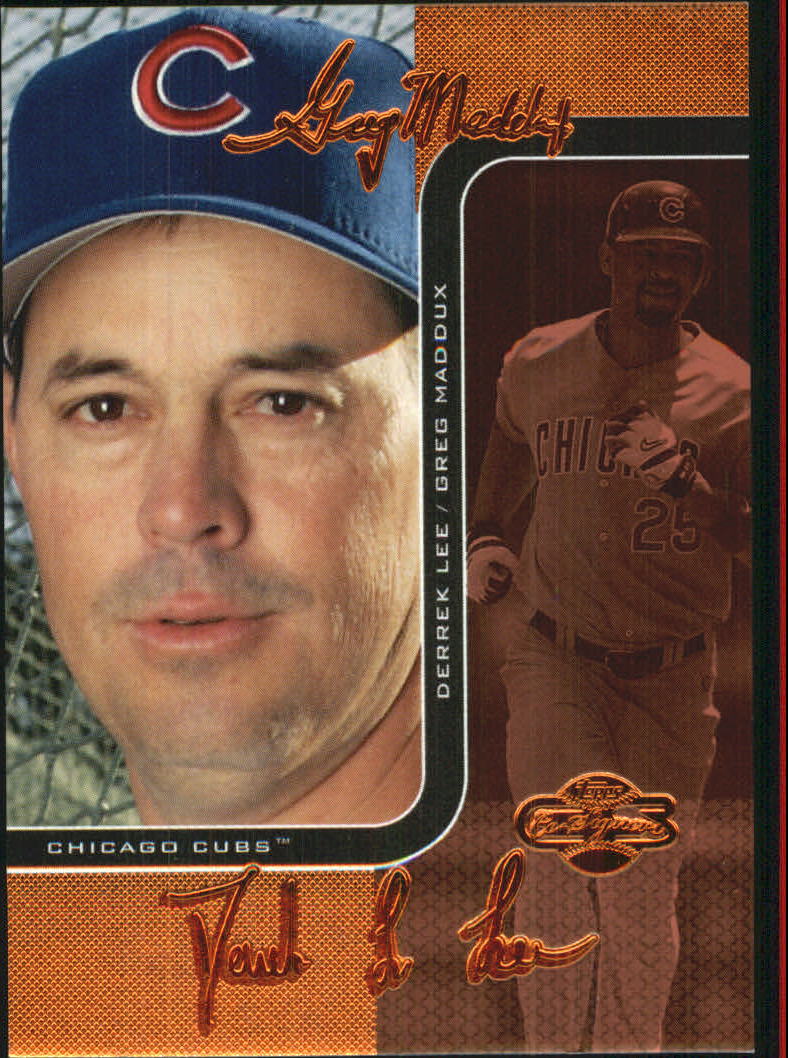 2006 Topps Co-Signers Changing Faces Red #30C Greg Maddux/Derrek Lee