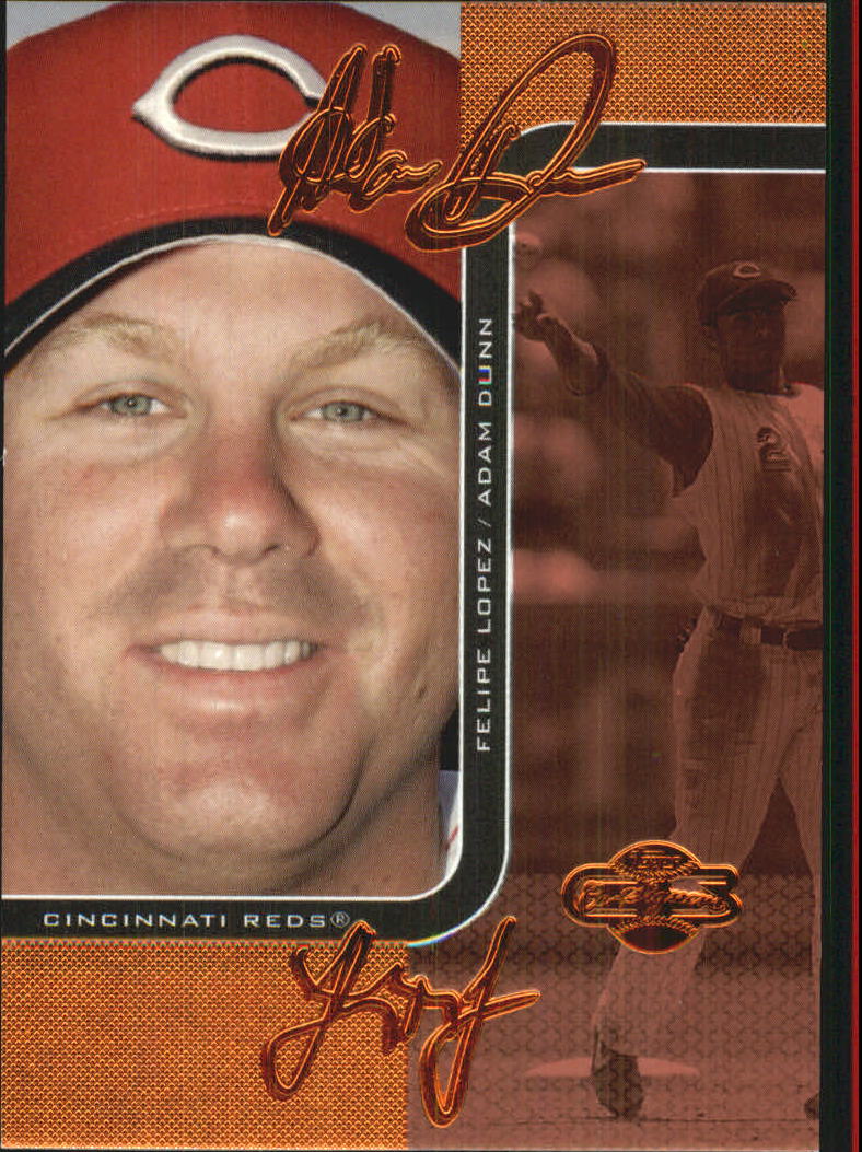 2006 Topps Co-Signers Changing Faces Red #83B Adam Dunn/Felipe Lopez