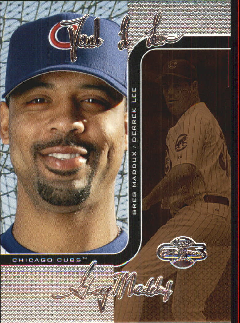 2006 Topps Co-Signers Changing Faces Silver Bronze #9A Derrek Lee/Greg Maddux