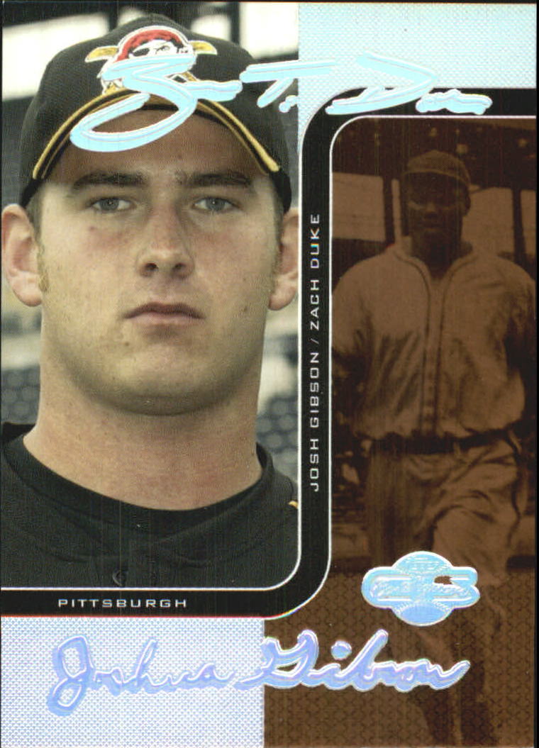 2006 Topps Co-Signers Changing Faces HyperSilver Bronze #77A Zach Duke/Josh Gibson