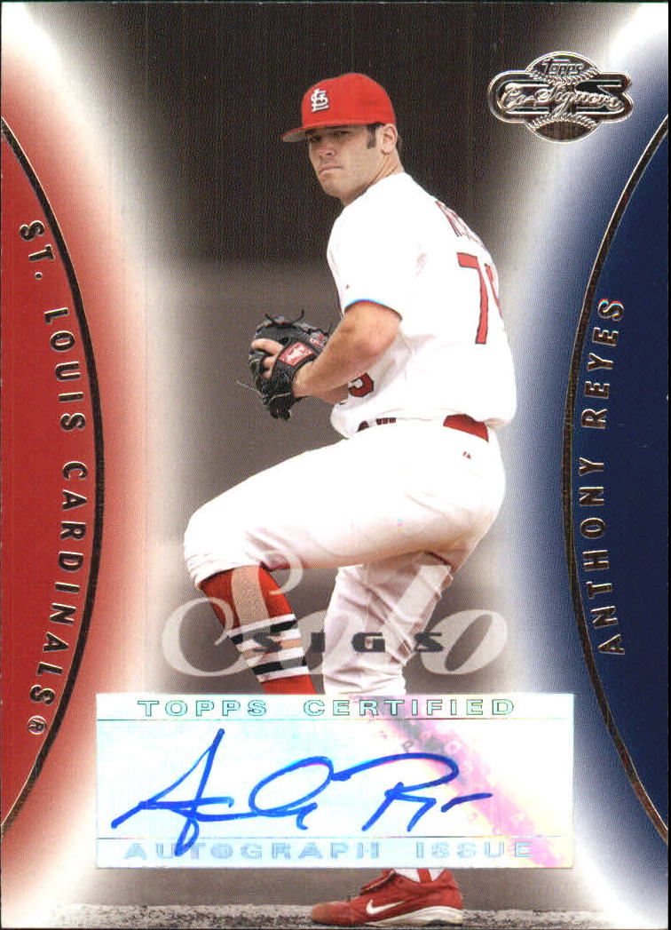 2006 Topps Co-Signers Solo Sigs #ARE Anthony Reyes K
