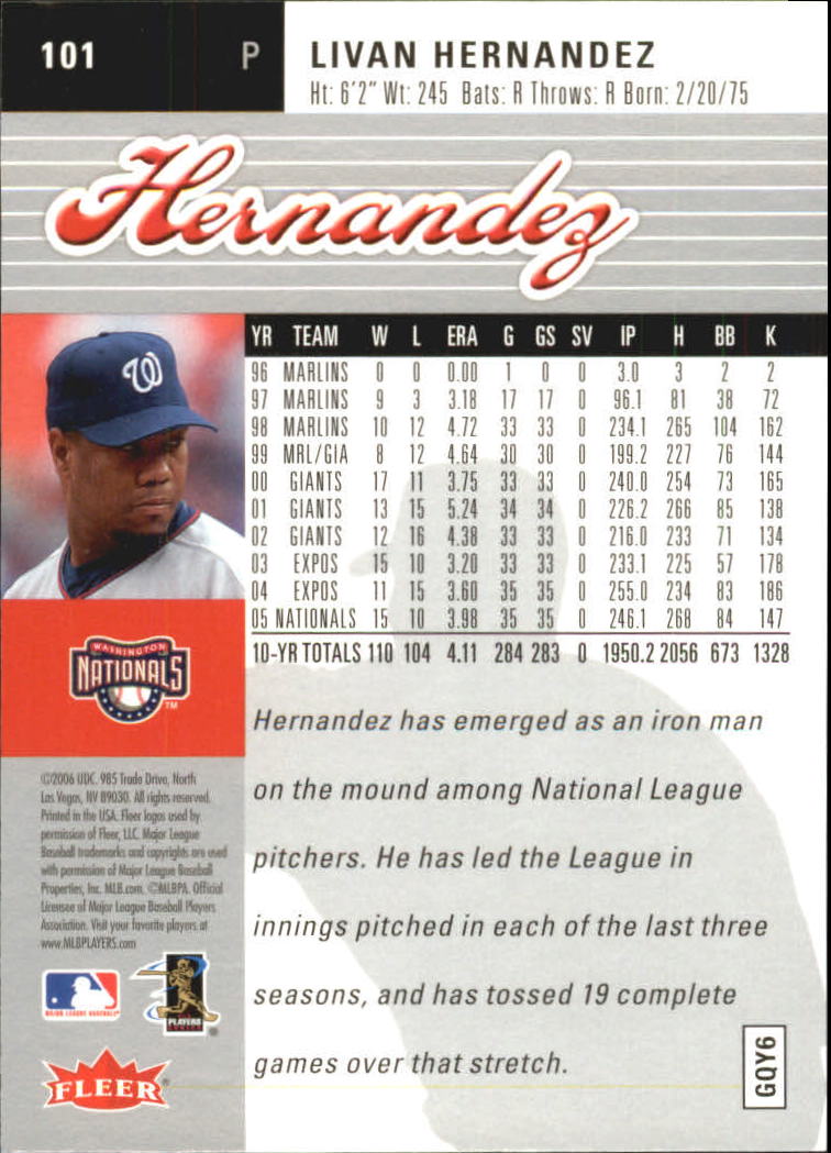 2006 Ultra (Fleer) Baseball "Main Set" Cards - Picture 31 of 59