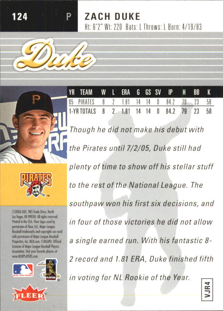 2006 Ultra (Fleer) Baseball "Main Set" Cards - Picture 35 of 59