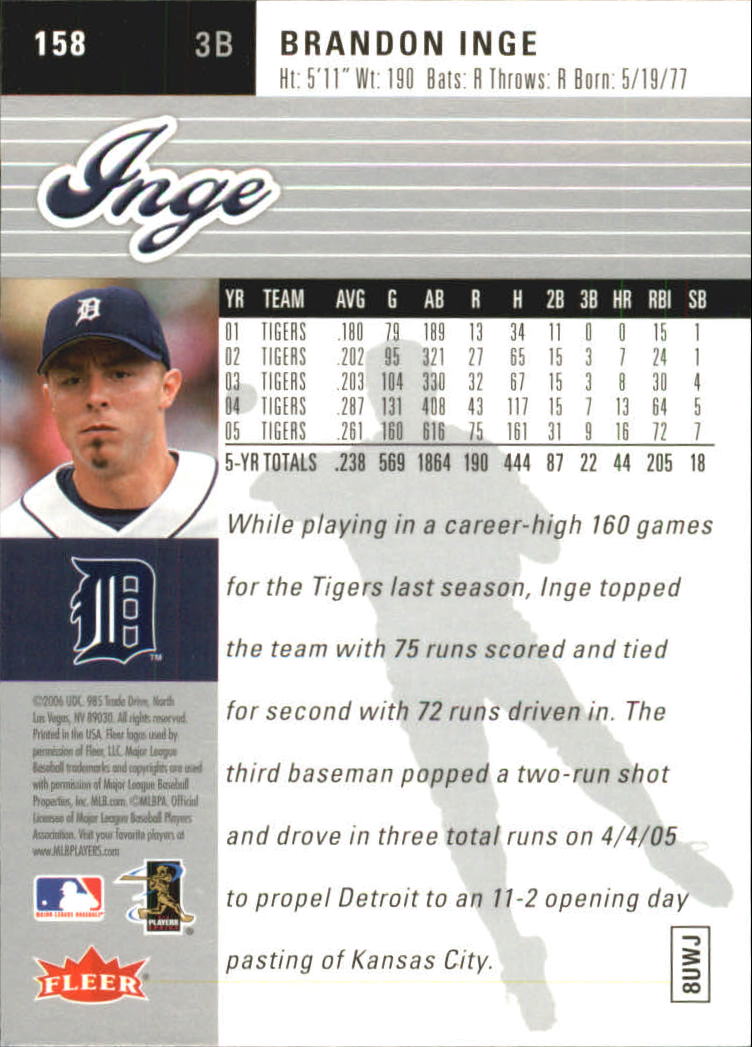 2006 Ultra (Fleer) Baseball "Main Set" Cards - Picture 41 of 59