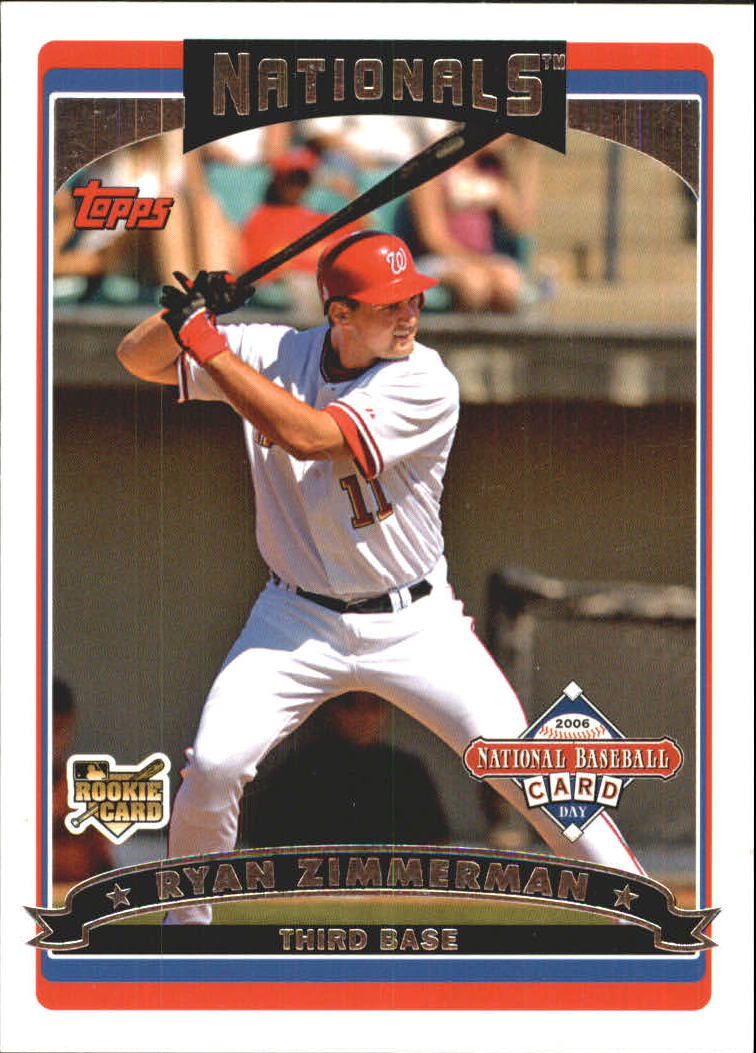 2006 Topps National Baseball Card Day Inserts #T3 Ryan Zimmerman - (RC) -  NM-MT - Card Shack