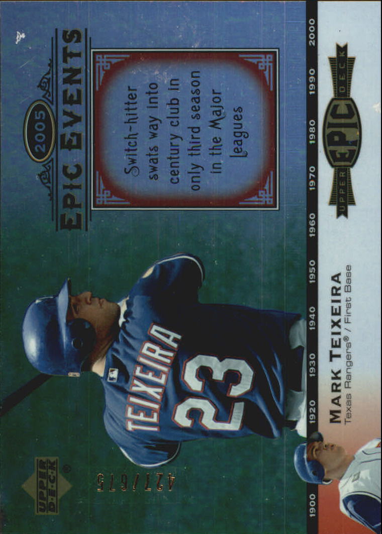 2006 Upper Deck Epic Events #EE10 Mark Teixeira