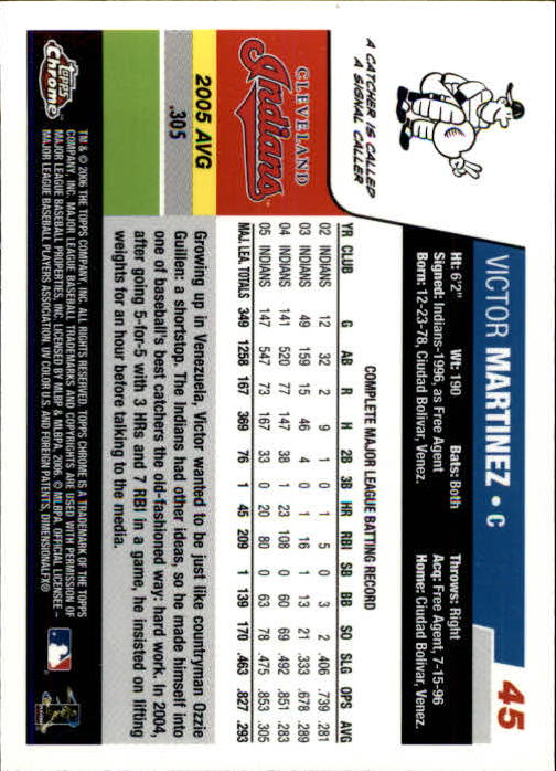 A2138- 2006 Topps Chrome BB Card #s 1-250 +Rookies -You Pick- 15+ FREE US SHIP - Picture 53 of 343