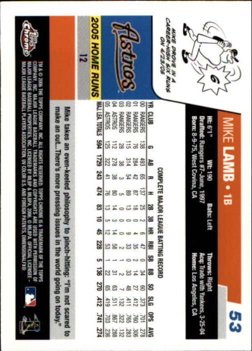 A2138- 2006 Topps Chrome BB Card #s 1-250 +Rookies -You Pick- 15+ FREE US SHIP - Picture 65 of 343