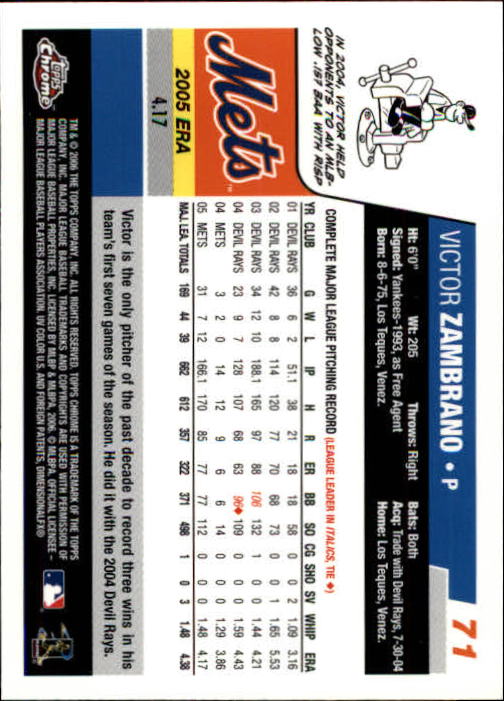 A2138- 2006 Topps Chrome BB Card #s 1-250 +Rookies -You Pick- 15+ FREE US SHIP - Picture 91 of 343