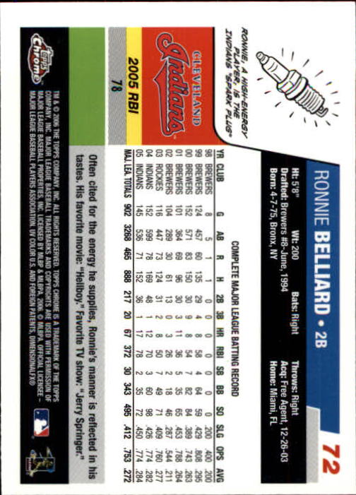 A2138- 2006 Topps Chrome BB Card #s 1-250 +Rookies -You Pick- 15+ FREE US SHIP - Picture 93 of 343