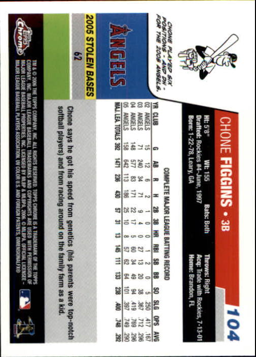 A2138- 2006 Topps Chrome BB Card #s 1-250 +Rookies -You Pick- 15+ FREE US SHIP - Picture 139 of 343