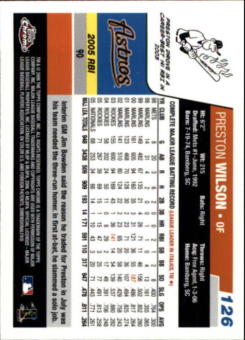 A2138- 2006 Topps Chrome BB Card #s 1-250 +Rookies -You Pick- 15+ FREE US SHIP - Picture 165 of 343