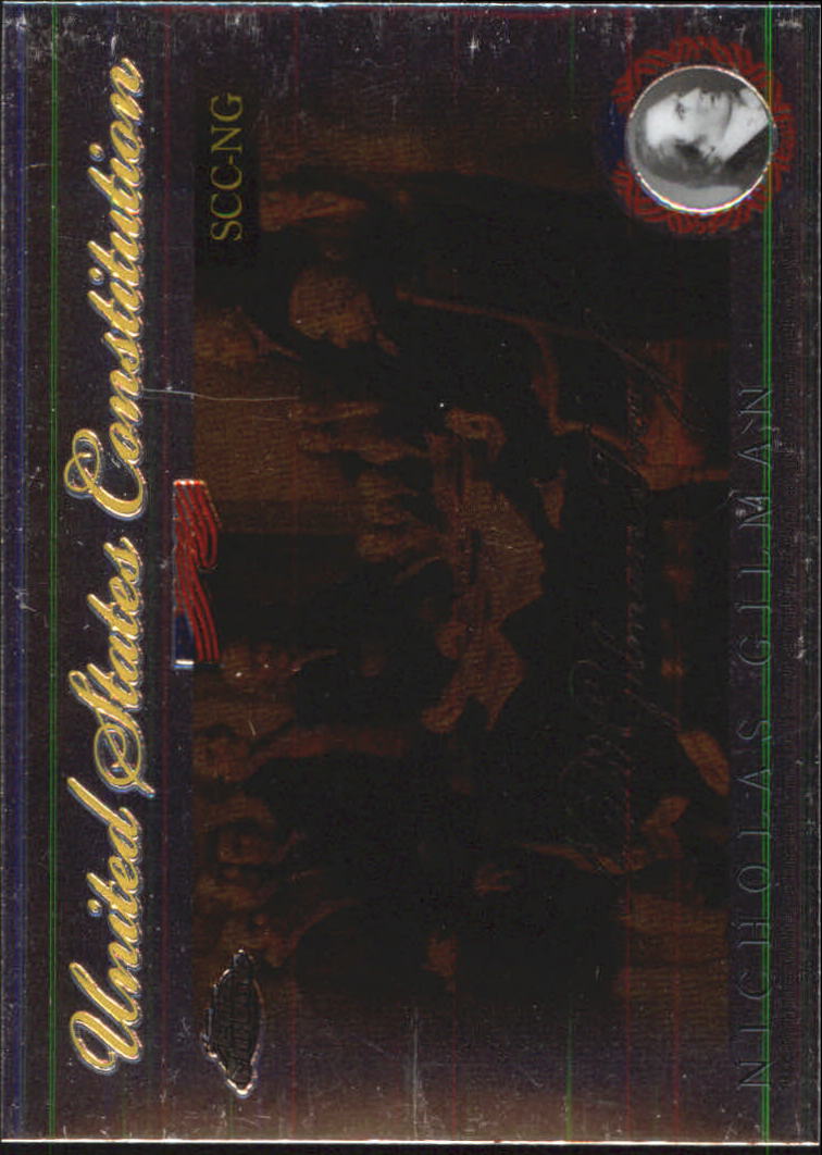 2006 Topps Chrome United States Constitution #NG Nicholas Gilman back image