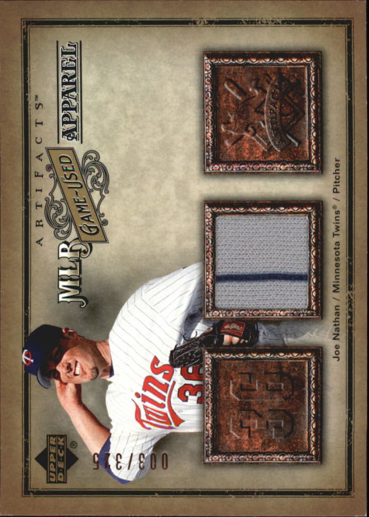 2006 Artifacts MLB Game-Used Apparel #JN Joe Nathan Jsy/325